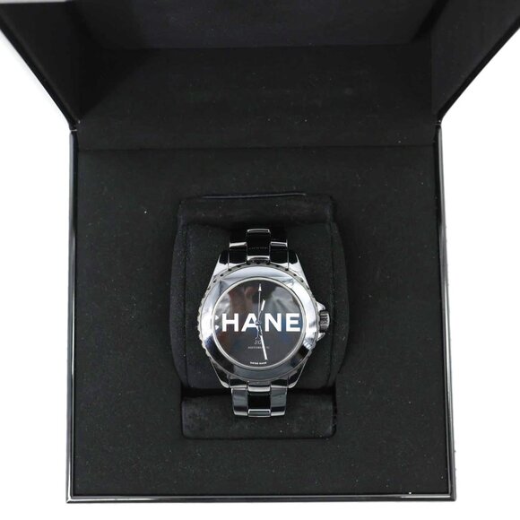 Chanel  J12 Wanted de Ceramic Stainless Steel Automatic Watch Black 38mm - Picture 3 of 13